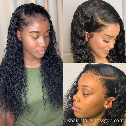 13x4 Loose Deep Wave Frontal Wig Full Lace Front Human Hair Wigs For Women Water Wave 30 Inch Brazilian Curly Human Hair Wig